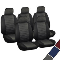 Car Van Seat Covers Front Pair Grey and black Universial for Cars Vans and MPVs