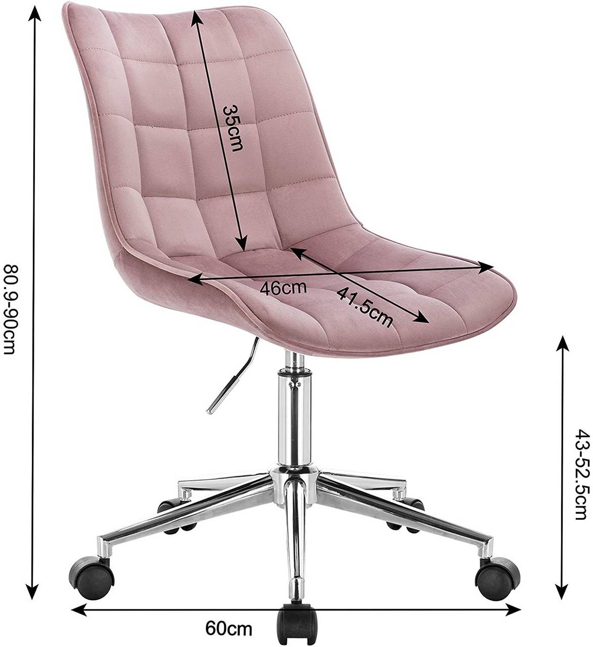 Chaise de bureau, chaise pivotante, réglable en hauteur, tabouret de  travail, tabouret