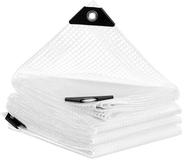 WOLTU tarpaulin, waterproof fabric tarpaulin with eyelets, 140g/m², tear-resistant, UV-resistant