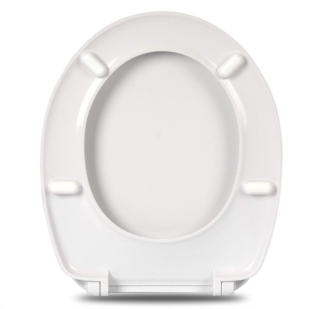 Bisagra Universal para asiento WC plástico blanco