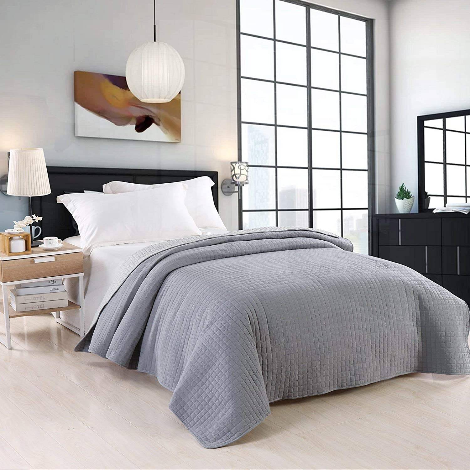 Tagesdecke Steppdecke Bettüberwurf Decke Set mit Kissenbezug Moderne Bettdecke