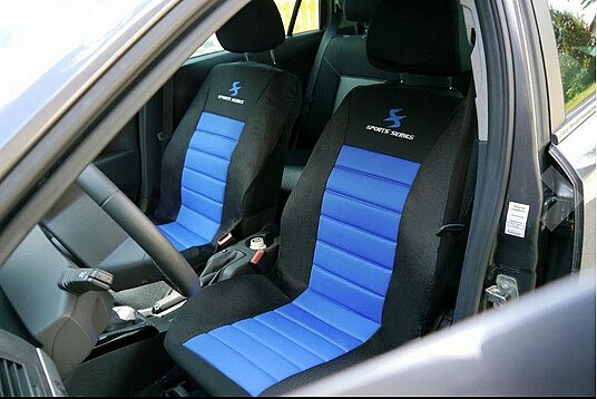  GUOCU Universal Auto Schonbezug Komplettset Sitzbezüge für Auto,Bleu,Taille  Unique
