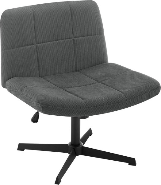 WOLTU bureaustoel, in hoogte verstelbare bureaustoel met brede zitting, koordafdekking
