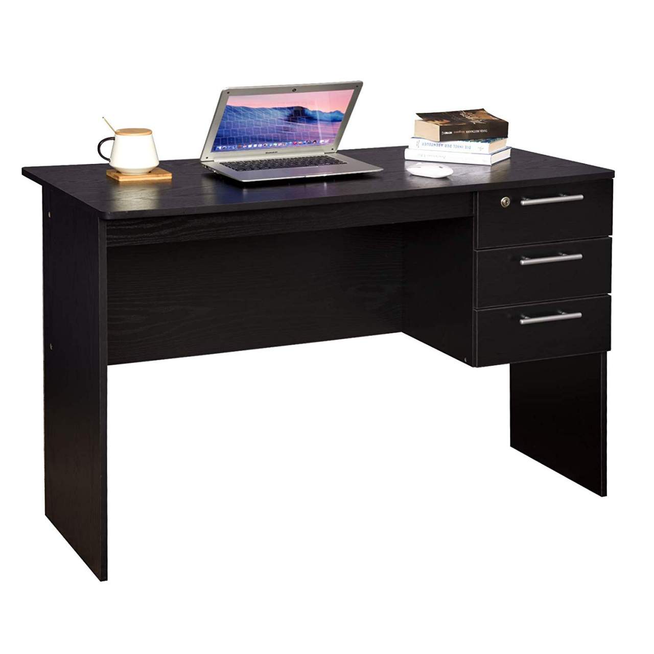 Wooden Desk With 3 Drawers And Lock Model Jan Woltu Eu