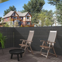 PVC privacy mat privacy fence with cable ties, UV-resistant weatherproof wind protection