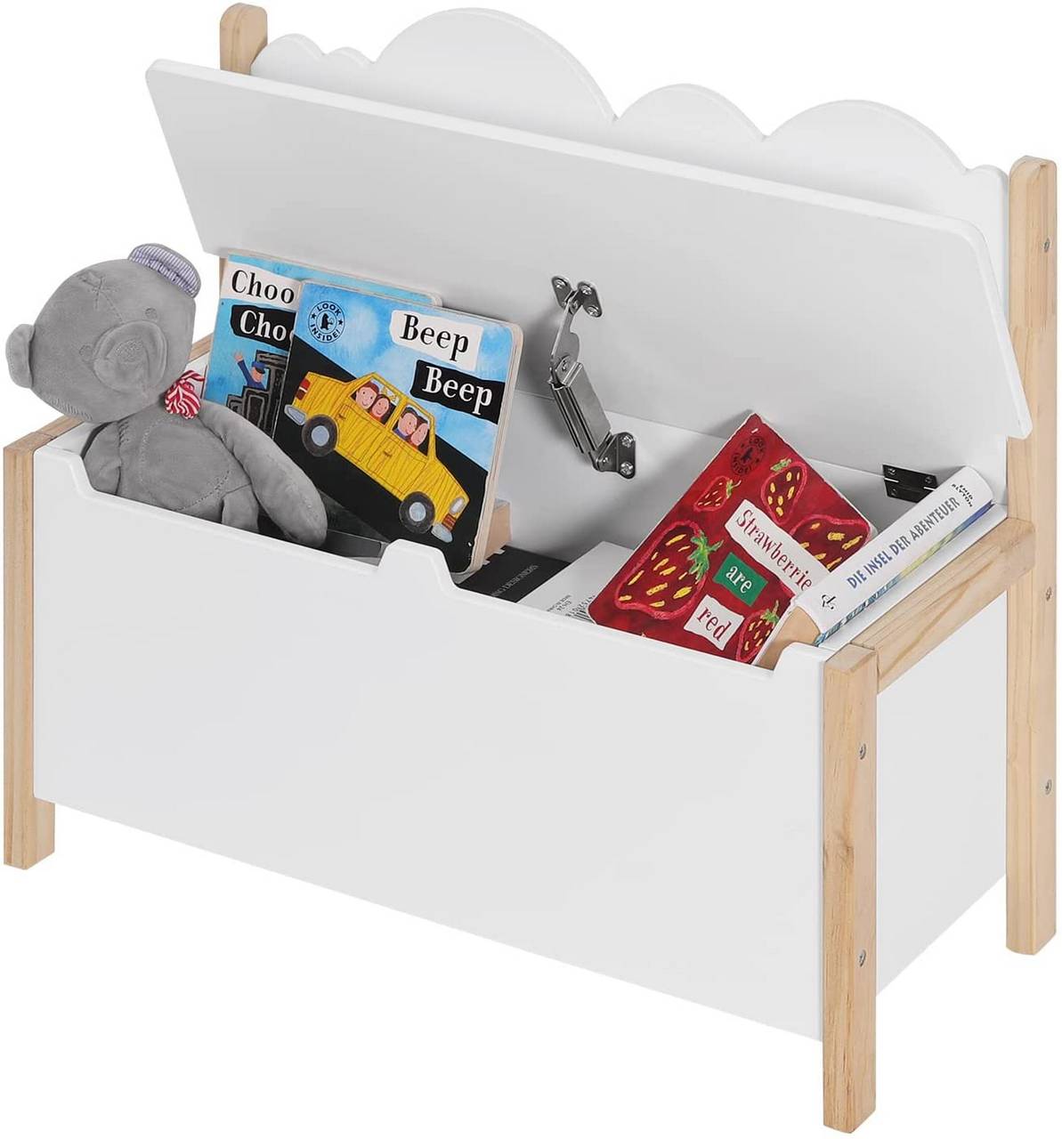Cassapanca per bambini mobili giocattolo banco Toy Box