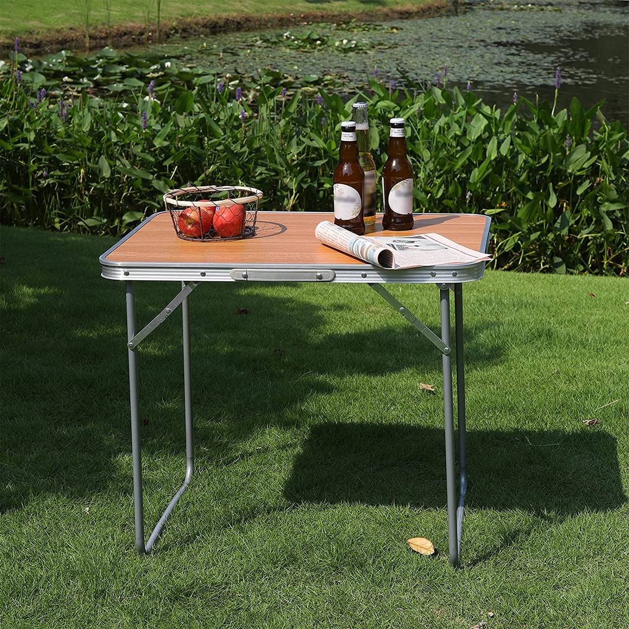 EUGAD Campingtisch Klapptisch Picknick Tisch  Aluminium Gartentisch 70x50x60cm 