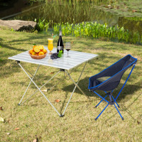Aluminum camping table with carrying case, 56 * 46 * 40 cm
