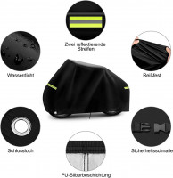 Bicycle cover, waterproof bicycle protective cover robust bicycle garage made of 190T Oxford fabric