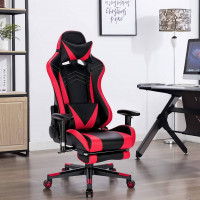 Gaming Stuhl Racing Stuhl aus Kunstleder Hensel, grau