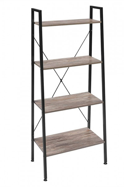 Shelves Wood Steel, 4 Foot Long Bookcase