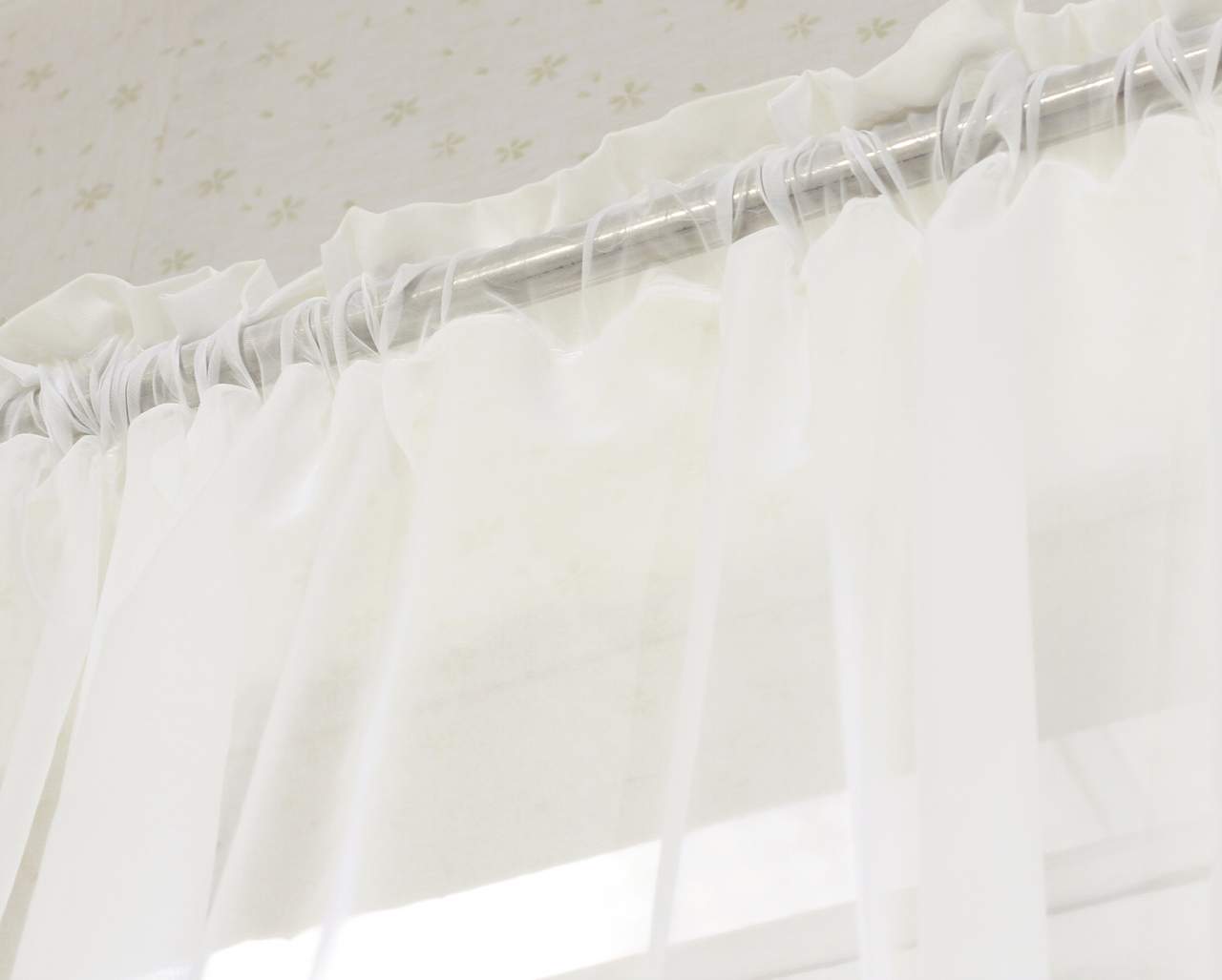 Voile Vorhang Kräuselband Melava Gardine ca 140x245 cm gestreift transparent 