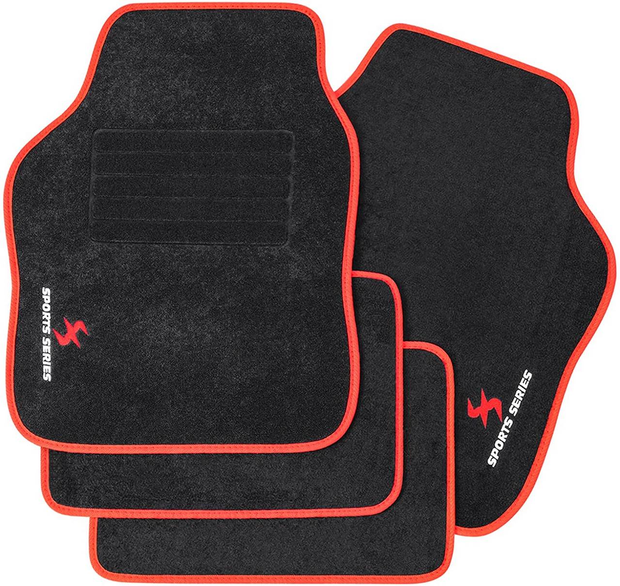Car floor mat set with 4 mats car carpet water non-slip heel protectors