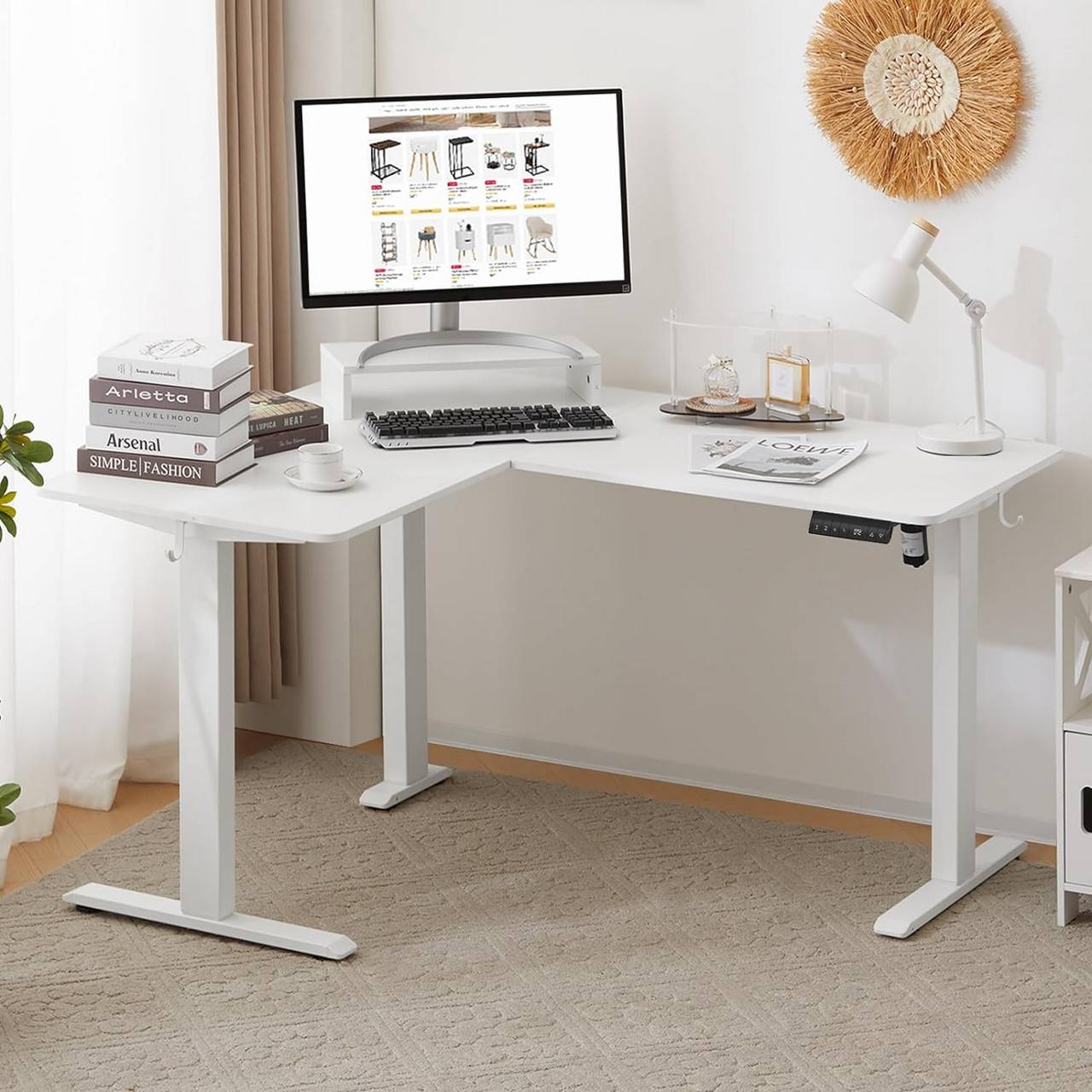 WALFRONT Support de feuille de musique réglable livre de bureau portable  support de lecture table support de bureau avec pieds pliables (8.3 * 6.3 *  0.35 inch) 