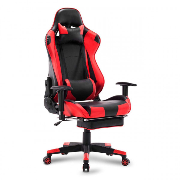 Racing Chair Chefsessel mit Kopfstütz Gaming Stuhl,Schreibtischstuhl Bürostuhl