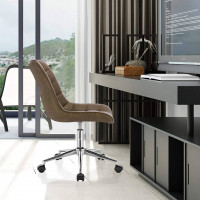 Work stool infinitely height-adjustable, rotatable, imitation leather