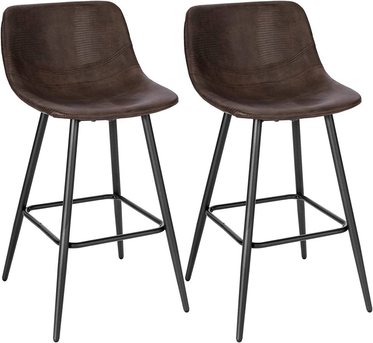  lirrebol Juego de 2 taburetes de bar de lino de 65/29.5 in,  sillas de bar altas con patas de metal negro, taburete de cocina alto con  respaldo para barra de desayuno