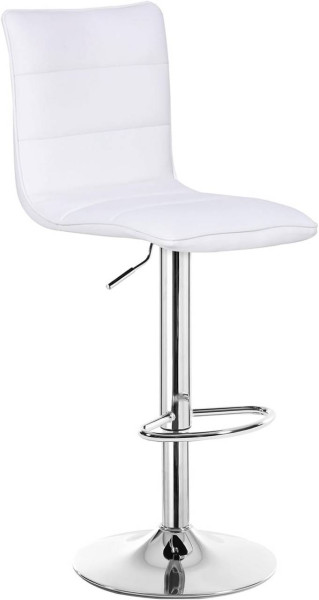 WOLTU bar stool designer stool, easy-care faux leather steel, anti-slip rubber