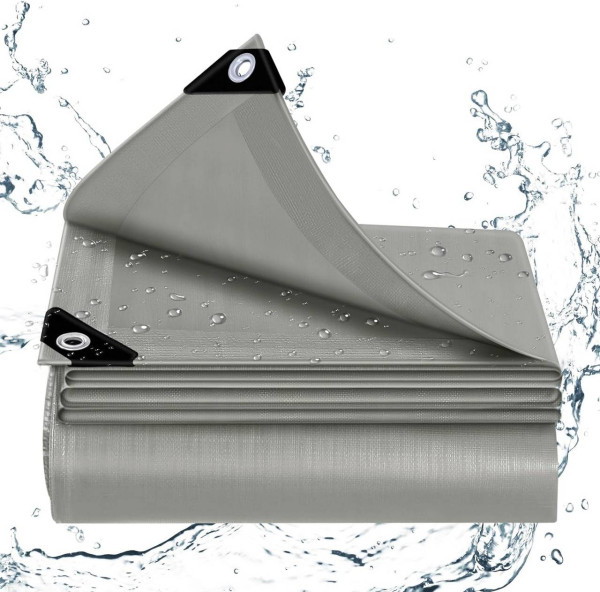 Waterproof tarpaulin with eyelets 140 g/m² PE protective tarpaulin UV-resistant