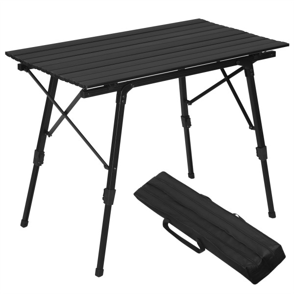 Camping Table Picnic Table Lightweight Folding Outdoor Garden Balcony Market Kitchen Work Table Adjustable Table with Bag