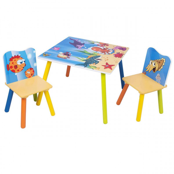 Kindersitzgruppe Kindertisch mit 2 Stühle