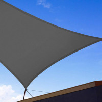 Sonnensegel & Sonnenschutz HDPE für Balkon, grau Rechteck