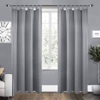 Curtain 130g / ㎡ Opaque with 8 loops and tiebacks