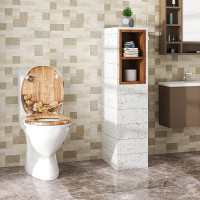 Toilettensitz mit Absenkautomatik aus Duroplast Motiv Maritim