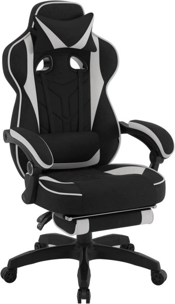 Gaming Stuhl atmungsaktiver Stoff, Bürostuhl ergonomisch, Leathaire-Stoff