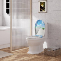 WC Sitz oval, Klodeckel softclose, Quick-Release, WC Deckel abnehmbar, mit Motiv