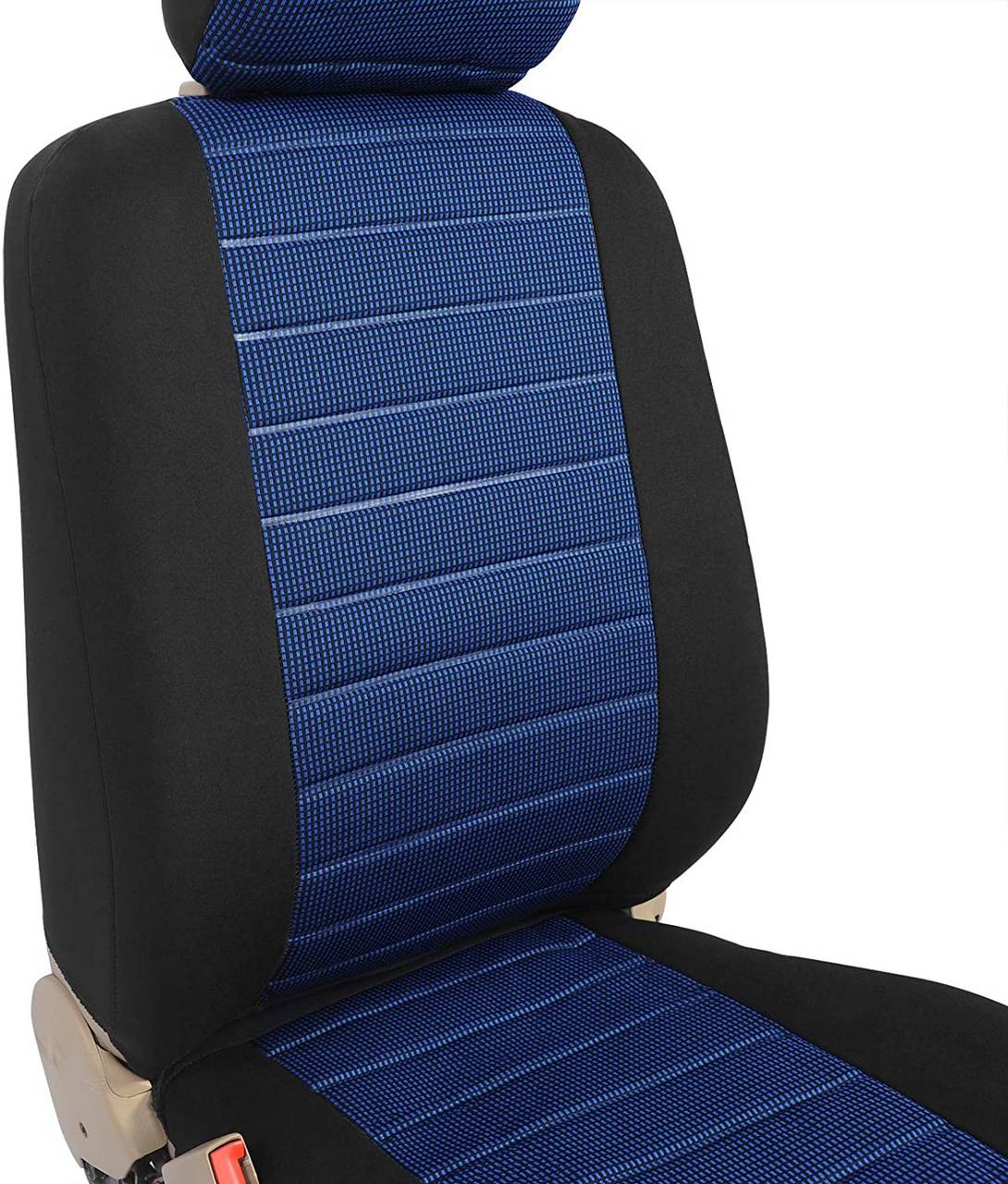 2x Blau Schwarz Sitzbezüge Schonbezüge genehmigt mit ECE EC und ABG Zertifikat