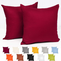 Pillowcases made of 100% cotton, chocolate, 60x60cm