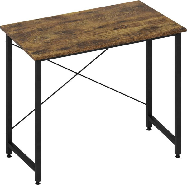 WOLTU desk, with metal frame, made of wood material, 80x40x75 cm, dirty