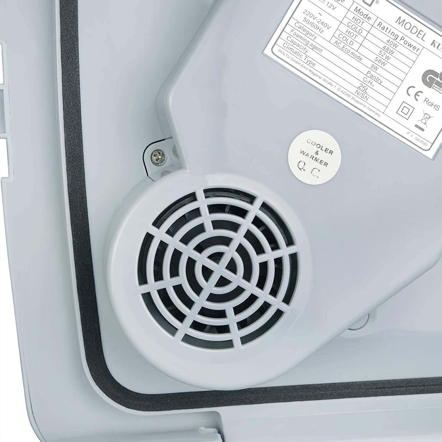 JIAX Tragbarer Kühlschrank fürs Auto, 12L Mini-Kühlschrank
