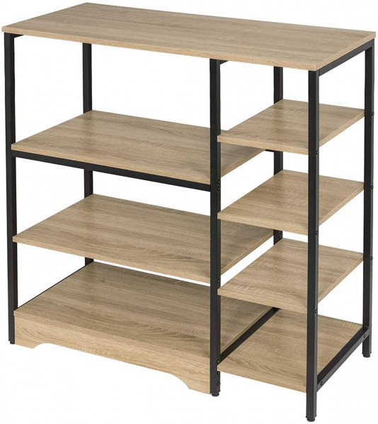 Kitchen Shelf With Shelves Made Of Mdf, How Wide Should Kitchen Shelves Be
