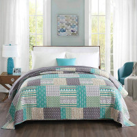 2 x bedspreads bedspread quilt patchwork reversible design double bed