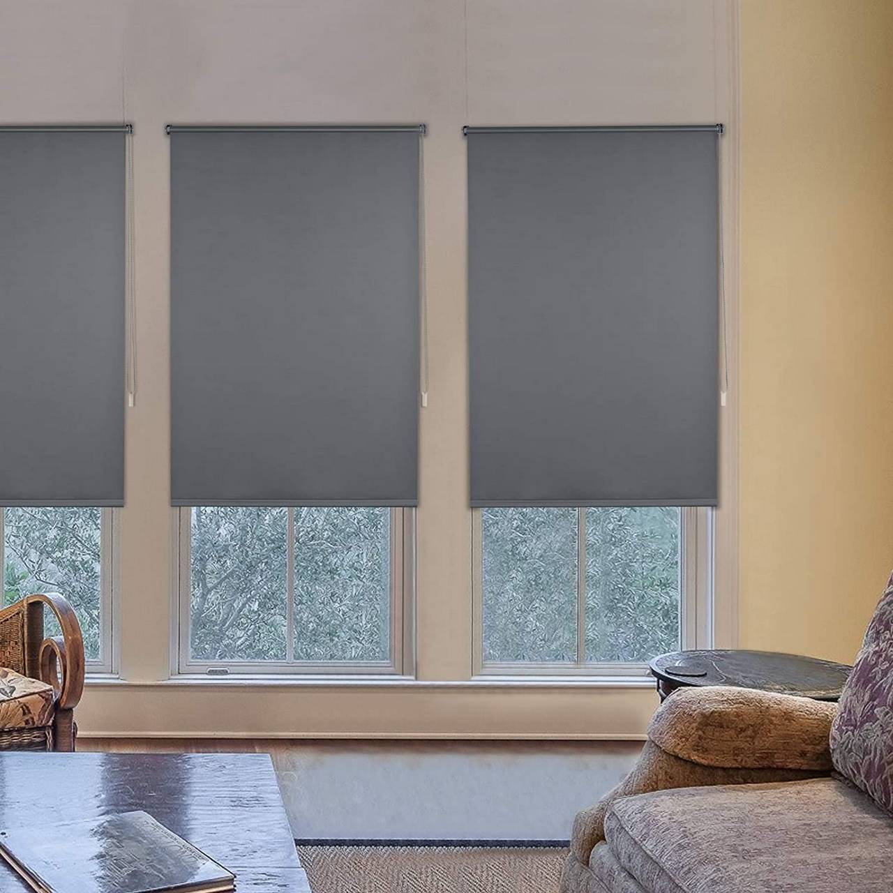 Thermo Thermal Roller Blinds Various Sizes and Colors Blackout Roller Blind without drilling 