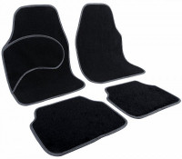 Universal Non-Slip Carpet Car Floor Mat Set of 4 Piece Front & Rear
