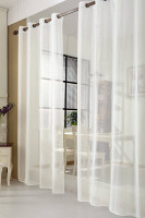 2 pieces of curtains & curtains transparent with eyelets