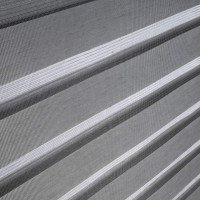 Day and Night Zebra Roller Blind Translucent or Blackout Window Wood Look Grey