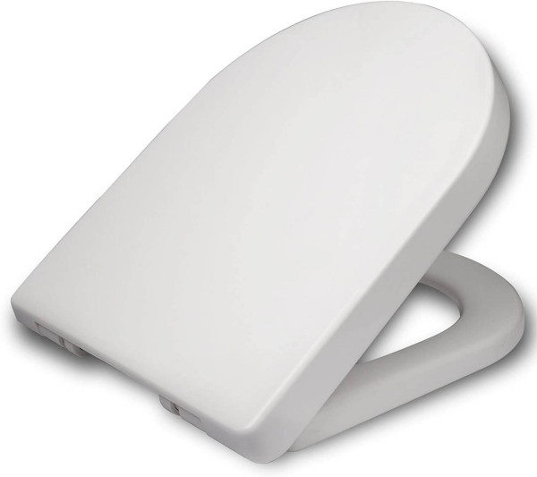 WC-Sitz Kunststoff mit Absenkautomatik D Form Weiß