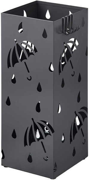 Schirmständer Regenschirmständer mit Wasserauffangschale Rechteck