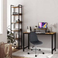 Bürostuhl, Schreibtischstuhl ergonomisch, Drehstuhl höhenverstellbar dunkelgrau