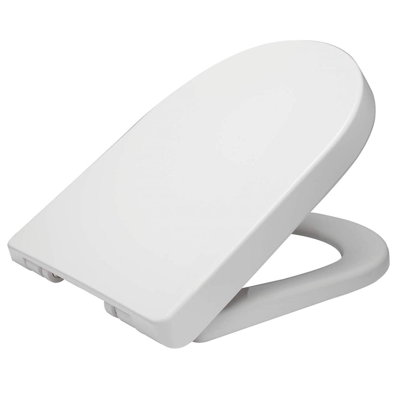 WOLTU Toilet Seat Soft Close Adjustable Hinge Toilet Lid Cover for Family Bathroom