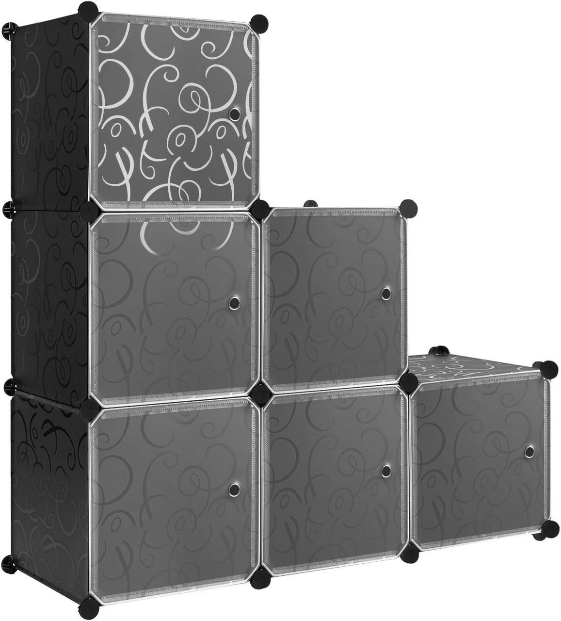 Woltu Schuhbox Aufbewahrungsboxen (3 St), stapelbar Schuhschrank mit  magnetischer Tür