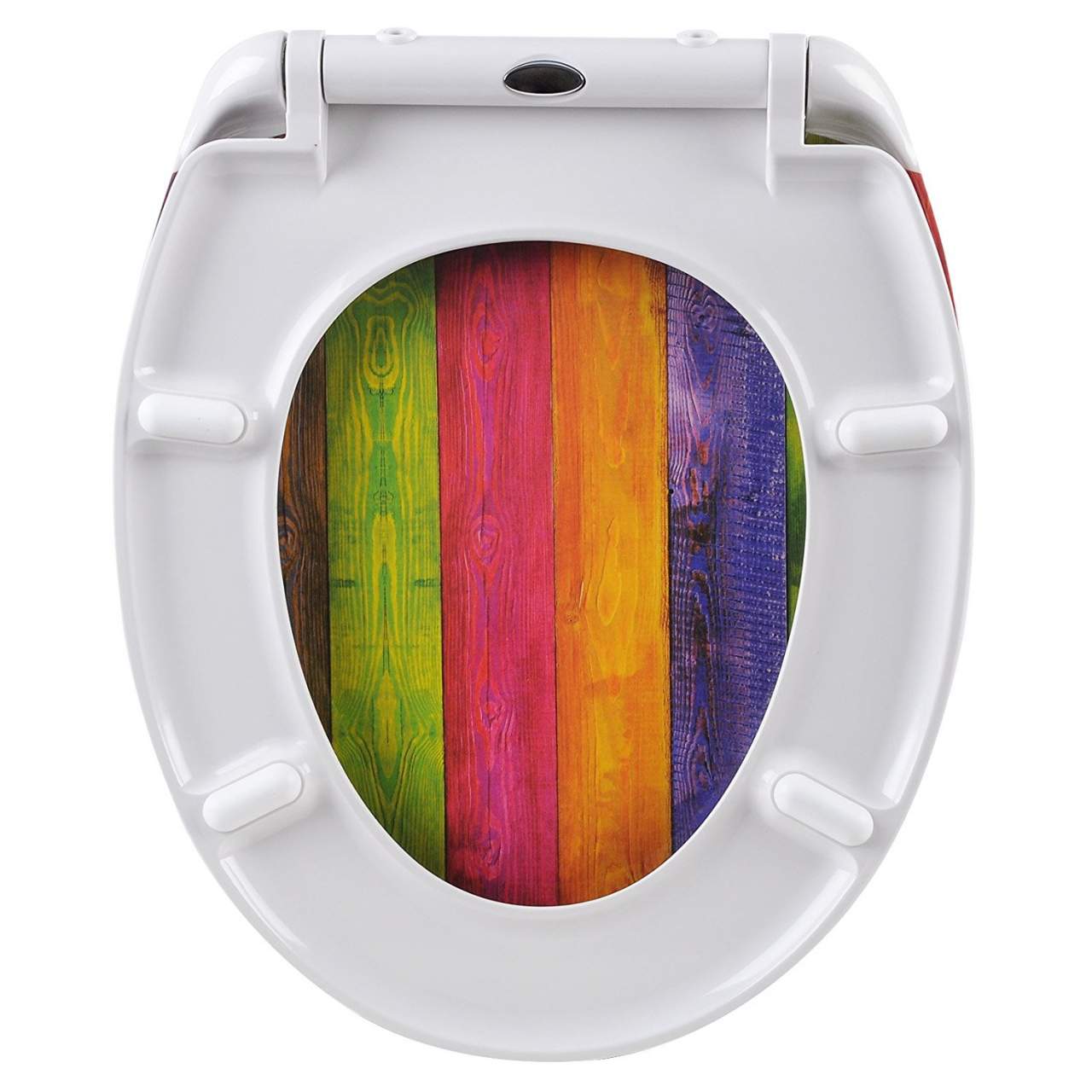WOLTU Quick Release Toilet Seat with Soft Close Slow Hinge Attached Fittings Antibacterial for Bathroom 