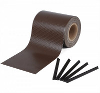 Fence Film Sight Noise Sun Wind Barrier PVC Strip Fence Weave Screen Roll for Garden Balcony Outdoor Privacy in Brown