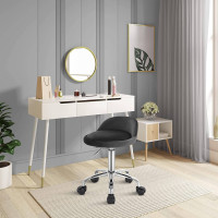 Home Office Chair, Computer Chair Swivel with Castors, Low Back Support, Seat Height 43-54.5cm