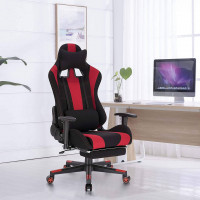 Gaming Stuhl aus Stoffbezug Zipp, rot
