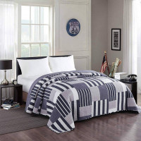 Bedspread Quilted Patchwork Bed Throw Blanket Lightweight Comforter Coverlet